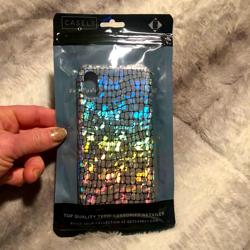 NWT! Casely iridescent hologram iPhone case
